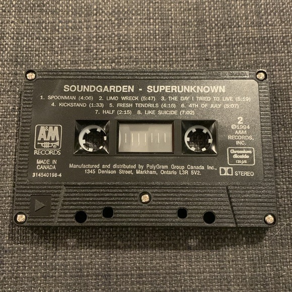 Soundgarden Superunknown Cassette tape - Picture 4 of 6